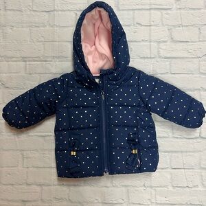 Carter's Navy and Pink Hooded Jacket
